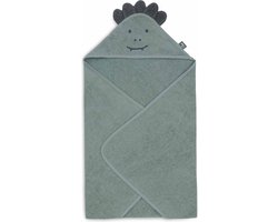 Jollein - Badcape Badstof 75x75cm - Baby Handdoek met Badcape, Omslagdoek, Badponcho - Jungle Jambo Croco