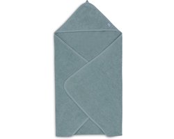 Jollein - Badcape Badstof 75x75cm - Baby Handdoek met Badcape, Omslagdoek, Badponcho - Sea Green