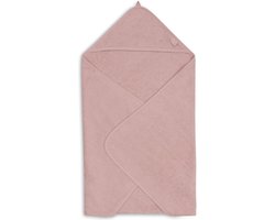 Jollein - Badcape Badstof 75x75cm - Baby Handdoek met Badcape, Omslagdoek, Badponcho - Wild Rose