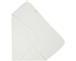 Jollein - Badcape - Beige - 100% Badstof Katoen - Baby Handdoek met Badcape, Omslagdoek, Badponcho - 75x75 cm