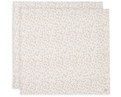 Jollein - Hydrofiele Doek Large 115x115cm - Inbakerdoek - Zacht Katoen - 2 Stuks - Bloomy