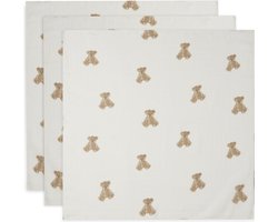 Jollein Hydrofiele Doek Small 70x70cm Teddy Bear - 3 Stuks