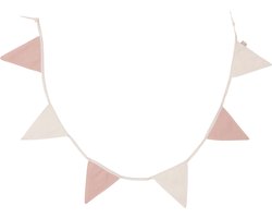 Jollein Vlaggenlijn - 200x17cm - Wild Rose/Ivory