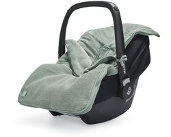 Jollein Voetenzak groep 0+ 3/5 punts gordel Basic Knit Forest Green