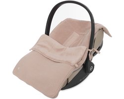 Jollein Voetenzak voor Autostoel & Kinderwagen - Basic Knit - Katoen - 42x82cm - Wild Rose