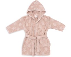 Jollein x Nijntje - Baby Badjas Badstof 1-2 Jaar - Badjas Kinderen met Capuchon - Miffy Jacquard - Wild Rose