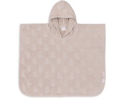 Jollein x Nijntje - Badponcho Baby Badstof - Badcape Kind met Capuchon - Miffy Jacquard - Nougat
