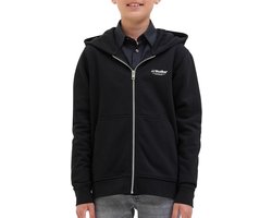 Jongens Hoodie - Sweatshirt met Rits - Casual Draagcomfort - Trendy Look - Maat 164 - Zwart