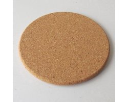 Jonyx - Onderzetter - Pannenonderzetter - Tafel onderzetters - Ovenschaal onderzetter - Kurk - Rond - 20 cm diameter - 1 cm hoog - 1 stuk