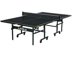 Joola Indoor Tafeltennistafel J15 – Grijs – Opklapbaar | Tafeltennis | Binnen | Verstelbaar Net | Ruimtebesparend | Wielen
