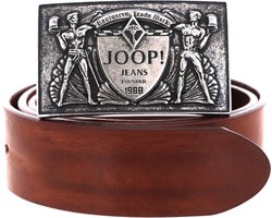 JOOP! Leren Riem Buckle Jeans Belt 4,0 CM W110 Cognac Bruine