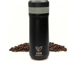 JOR Products® French Press - Koffiezetapparaat - Koffiebonen - Thermoskan - Camping - Reizen - Travel Mug - Espresso - Thee