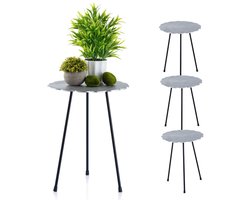 Joseph | bijzettafel | zilver of goud | aluminium | ø 35 x H 45 cm | bijzettafel | bijzettafel buiten | bijzettafel industrieel | salontafel | klein bijzettafeltje | Wood Selections