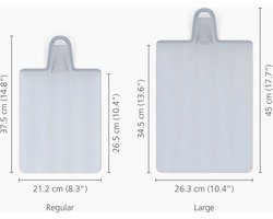 Joseph Joseph Chop2Pot Plus Snijplank - Opvouwbaar - Klein - Licht Blauw