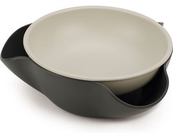Joseph Joseph - Double Dish - 2 in 1 Snackkom - met Afvalbakje - Grijs/Wit
