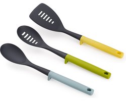 Joseph Joseph Duo Opal - Keukenhulpen met Steun Set van 3 Stuks - Nylon - Multicolor