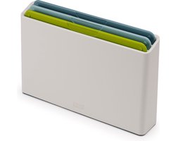 Joseph Joseph Duo Opal - Snijplanken in Houder Set van 4 Stuks - Polypropyleen - Multicolor