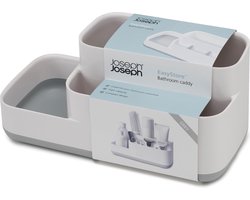 Joseph Joseph EasyStore - Badezimmer Aufbewahrungsbehalter fur Badezimmerzubehor - Grau/Weiß