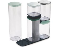 Joseph Joseph Editions Vershouddozen - Voorraadpot met Standaard - Set van 5 Stuks - Groen