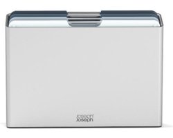 Joseph Joseph - Folio Large 4 Snijplanken in Houder Editions Sky - Polypropyleen - Blauw