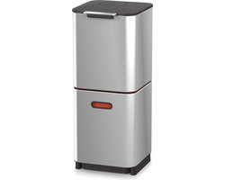 Joseph Joseph Intelligent Waste Prullenbak Totem 2.0 Compact Recycler - 40 l - Zilver