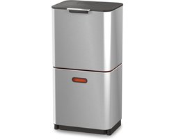 Joseph Joseph Intelligent Waste Prullenbak Totem Max - 60 l - Zilver