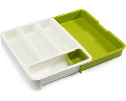 Joseph Joseph Ladesysteem Besteklade organiser, wit-groen