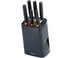 Joseph Joseph Lockblock Messenblok - Met Vergrendeling - Incl Messen - Grijs - Set van 6 stuks