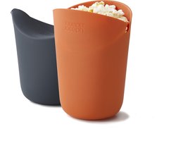 Joseph Joseph M-Cuisine Popcornmakers – 2-delige Set van Siliconen Magnetronbekers
