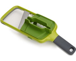 Joseph Joseph Multi-Grip Mandoline – Groente- en Fruitsnijder – Groen – 3 Snijdiktes – Veilige Vingerbescherming