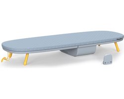 Joseph Joseph Pocket Strijkplank - Opvouwbaar - Ophanghaak - Opbergvak voor Strijkijzer - Grijs / Geel