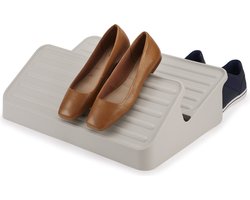 Joseph Joseph Shoe-In™ Ruimtebesparend Schoenenrek – Ecru – Stapelbaar & Modern Design - 6 Paar Schoenen