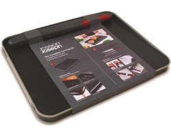 Joseph Joseph Snijplank Giftset - Groot - Met Vleesmes en Vleesvork - Grijs
