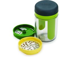 Joseph Joseph Spiro 3-in-1 Spiraalsnijder - Incl. Opvangbak - Rvs/Nylon - 7,8 x 7,8 x 16 cm - Groen