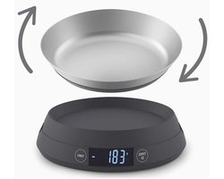 Joseph Joseph SwitchScale Digitale Keukenweegschaal – Grijs – 2-in-1 met omkeerbare schaal