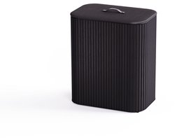 Joseph Joseph Tota Twin Luxe Wasmand 2x45 liter Bamboe - Zwart