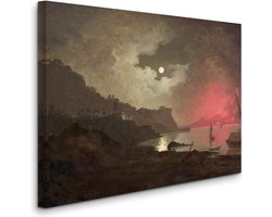 Joseph Wright of Derby - A View of Vesuvius from Posillipo, Naples - Een uitzicht op de Vesuvius vanuit Posillipo, Napels (c.1788-90) - 2:3