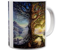 Josephine Wall Fantasy Art - Tree Of Time - River Of Life - Mok 440ml 440