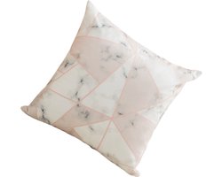 Josoft- Kussenhoes 45x45 - Roze- Dutch velvet- Dubbelzijdig