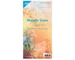 Joy! crafts Papierset Metallic Linnen 8099/0053 15x30cm, 10 Bogen, 250 gr