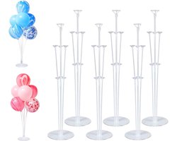 Joya Party® 6 Sets-3 delige Ballonstand houder | Ballonstokhouder | Ballonstandkit | Ballonstandhouder | Ballonhouder | Ballonboom | Tafel Ballonstand | Feest Ballonaccessoires |Verjaardag of Bruiloft Decoratie