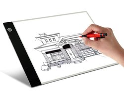 Joyage A4 Led Lichtbak voor tekenen en Diamond painting - 3 lichtsterktes - Lightpad A4 diamond painting dimbaar - Tekentafel lichtplaat – Lichtbord Lichttafel speelgoed Led tekenbord kinderen - Hobby & creatief - Knutselen meisjes speelgoed meisjes