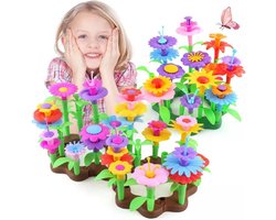 Joyage Bloemen fijne motoriek speelgoed - 222 stuks - Open ended speelgoed Meisjes - Kleuter speelgoed 4 jaar - Montessori Speelgoed 7 jaar Meisjes speelgoed 6 jaar cadeau meisje - Jongens Speelgoed 5 Jaar Sensorisch speelgoed 3 jaar Kinderspeelgoed