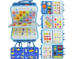 Joyage Busy Board Book Montessori Speelgoed - Sinterklaas cadeautjes Sensorisch Speelgoed 4 jaar montessori activiteitenboek 1 jaar - Educatief speelgoed 3 jaar dino kinderspeelgoed 2 jaar Peuter speelgoed jongens Meisjes Het grote speelgoedboek 2025