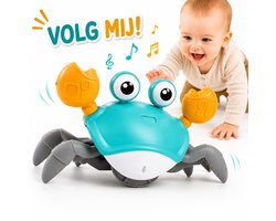 Joyage Krab Fijne Motoriek Speelgoed - Leren kruipen - Sensorisch speelgoed baby 0 jaar - Baby Speelgoed 6 maanden 1 jaar meisjes speelgoed 2 jaar jongens Kinderspeelgoed Peuter speelgoed - Sinterklaas cadeau cadeautjes het grote speelgoedboek 2026