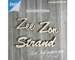 Joy!Crafts • Woodsters wooden words See sun beach
