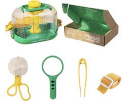 Joymaxx Buitenspeelgoed Set Insectenpotje met Vergrootglas - Insecten Speelgoed Jongens en Meisjes 3-6 jaar- Wetenschap Kinderen 4 5 jaar - Outdoor Explorer Kit - Kinderspeelgoed 6 7 8 jaar- Insectenkijker