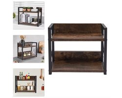 J&R Kruidenrek - Keukenrekje - Keukenrek - Kastje - Rek - Opbergrek - Opbergkast - keukenkastje - Boekenkastje - Bruin