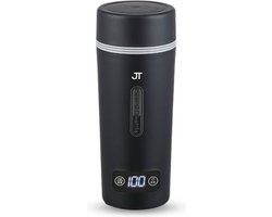 JT Products Draagbare Waterkoker Zwart - 350mL -Stekkersnoer - 3-in1 Design - Temperatuurregulatie - Mini Waterkoker - Reis Waterkoker - Smart Waterkoker - Portable Waterkoker
