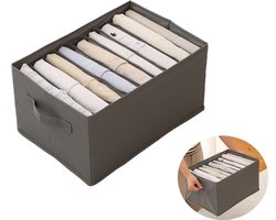 JuJa Commerce® Kleding Organizer Kast | 9 Vakken | Extra Ruimte in je Kast | Voor T-Shirts, Broeken & Truien | Opvouwbare Lade Organizer